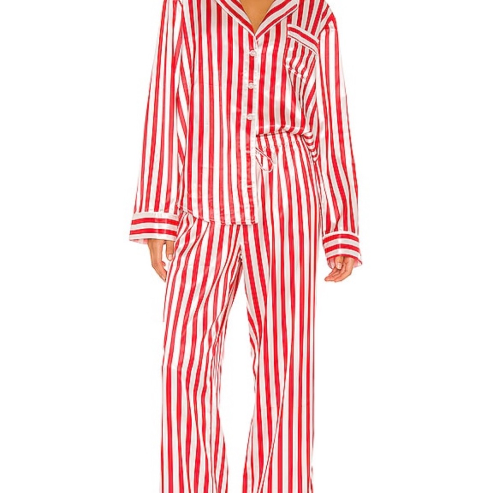 Striped Red and White Pajamas